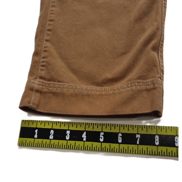 Old Navy Utility Cargo Pants Women's Orange Brown Clay High Rise Straight Lg Sz8 - Picture 3 of 5